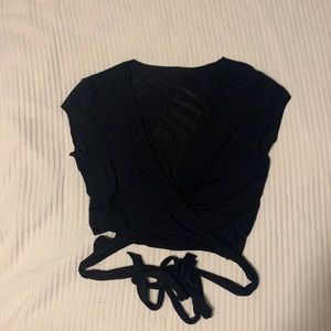 Rachel Pally Wrap Tie Crop Top